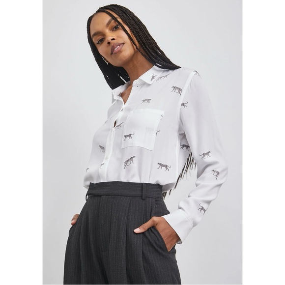 Rails NWT Rocsi Shirt in Charcoal Wild cats - Size Small